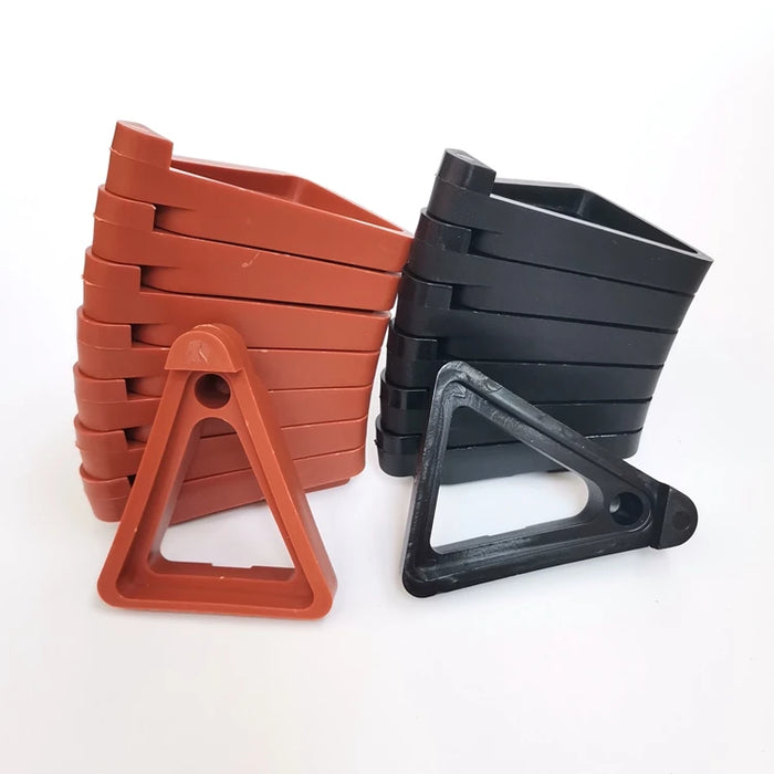 Support cache-pot triangulaire sur pieds invisibles vert clair