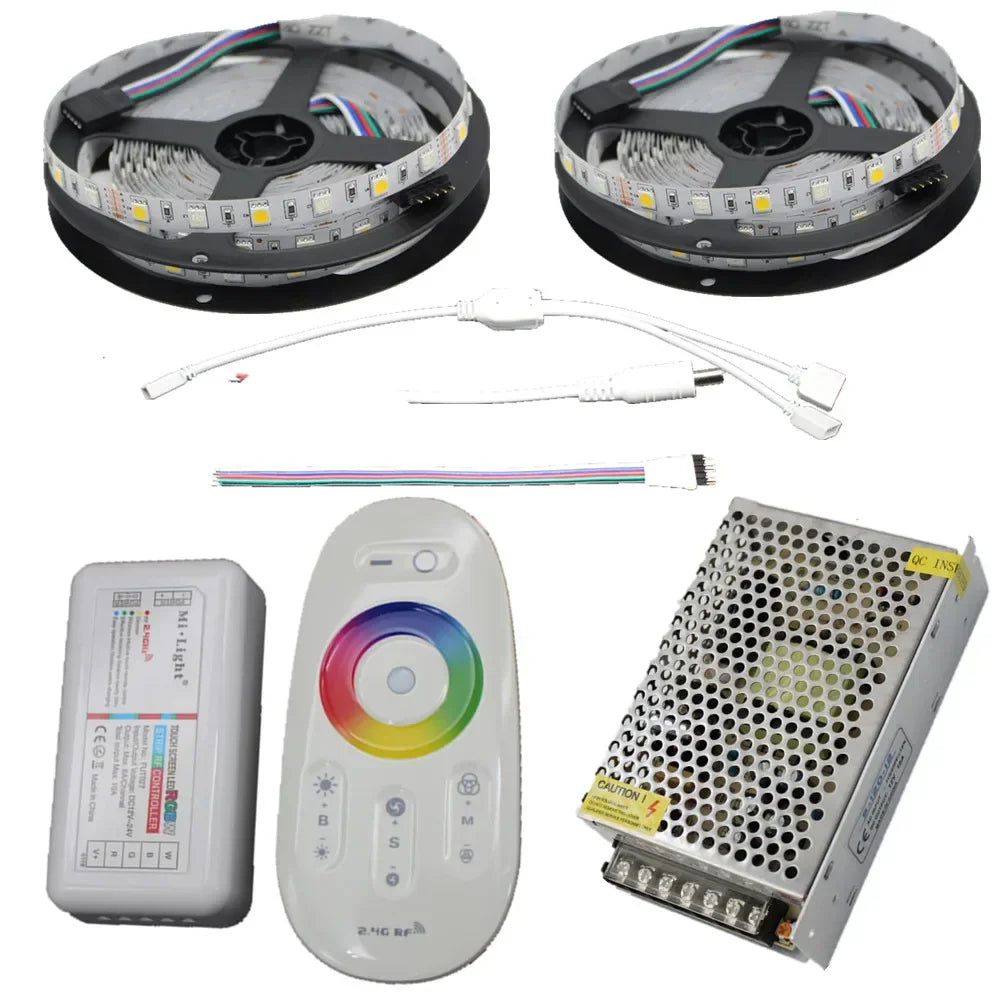 Ruban LED RGBW 20m vue rapprochée