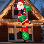 Décoration extérieure Noël bonhomme neige gonflable avec lumières
