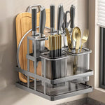 Organisateur de cuisine mural double niveau