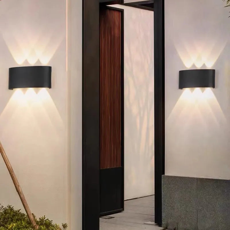 Éclairage LED blanc chaud de l'applique murale extérieure