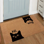 Paillasson drôle vue de dessus motif chat