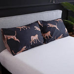 Housse de couette bordeaux avec oreillers assortis