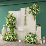 Décoration murale fleurs artificielles soie
