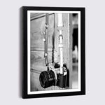 Cadre photo bois design mural salon