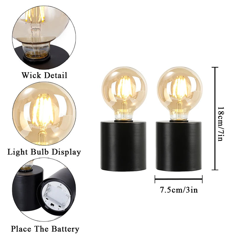 Ambiance créée par la lampe de table noire dans une chambre