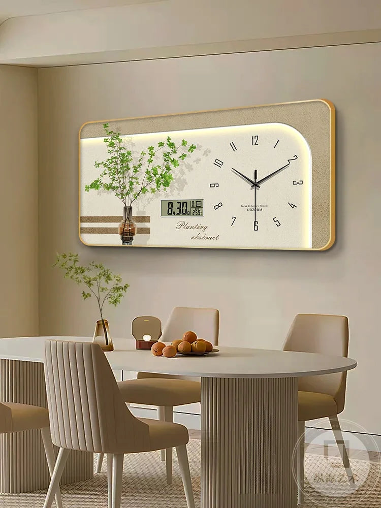 Horloge murale aluminium couleur bleu marine