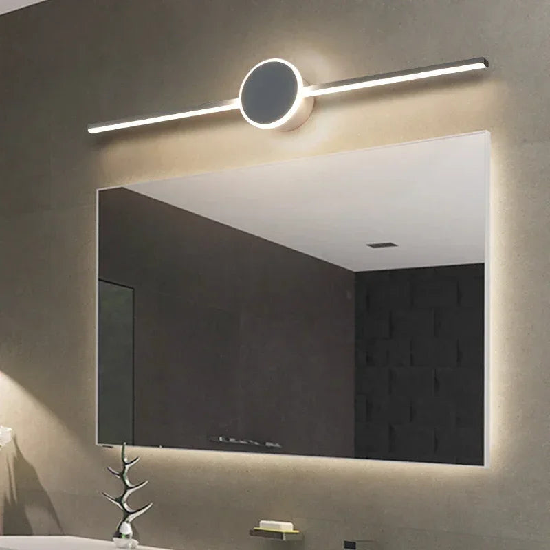 Applique murale moderne salle de bain blanc