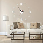 Horloge murale lumineuse 3D acrylique grise