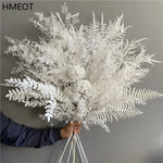 Fleur artificielle blanche bouquet plastique décoration intérieur