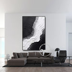 Tableau abstrait bourgogne intérieur design