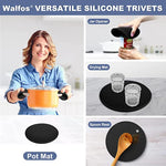 Dessous de plat noir antidérapant pour cuisine