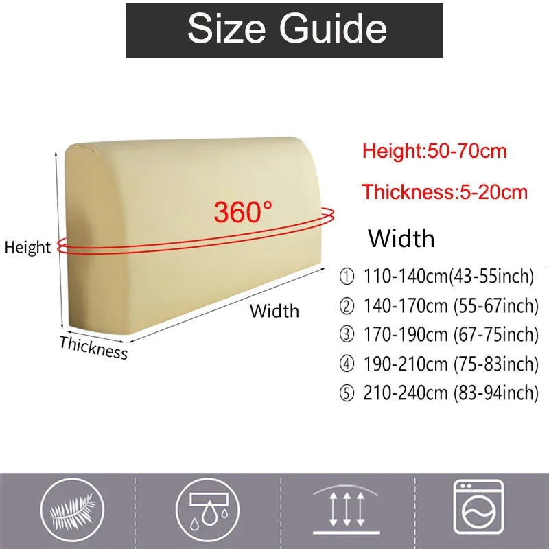 Détail du tissu polyester doux de la housse de tête de lit