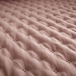 Housse de couette réversible taupe motif Stitch