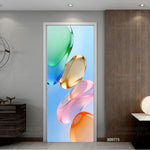 Détail du design 3D réaliste du sticker mural pour décoration intérieure