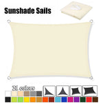 Voile d'ombrage rectangulaire 2x3 m noir sur terrasse