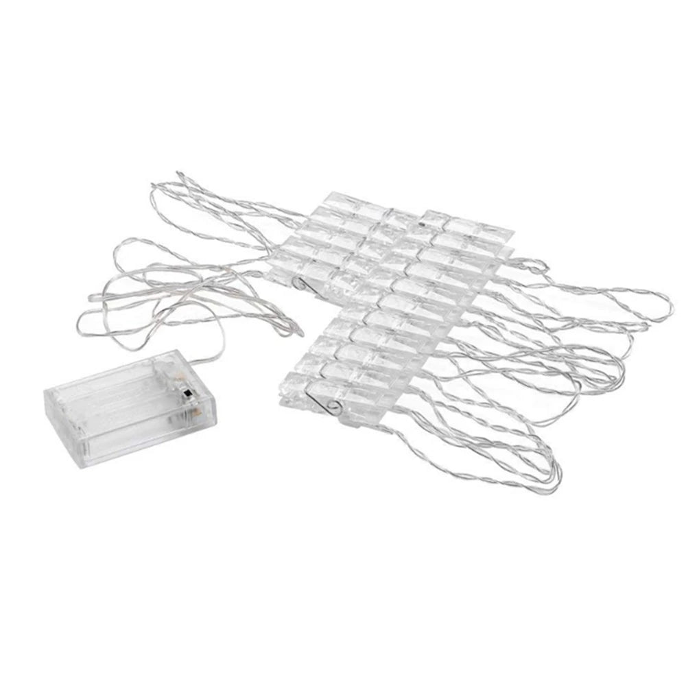 Guirlande lumineuse à piles pour photos