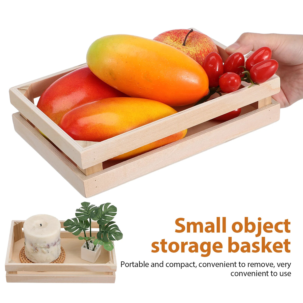 Boîte de rangement en bois pour jouets