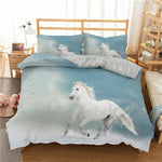 Housse de couette chevaux sauvages taille queen