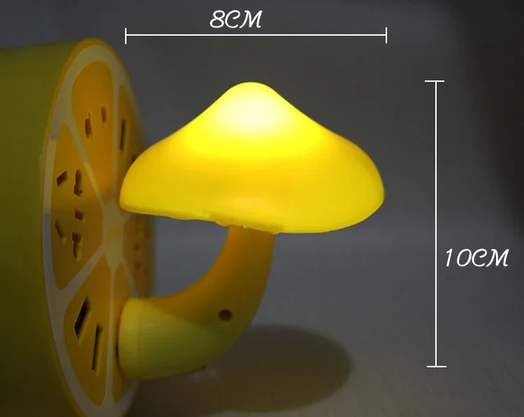 Veilleuse LED champignon vue de face