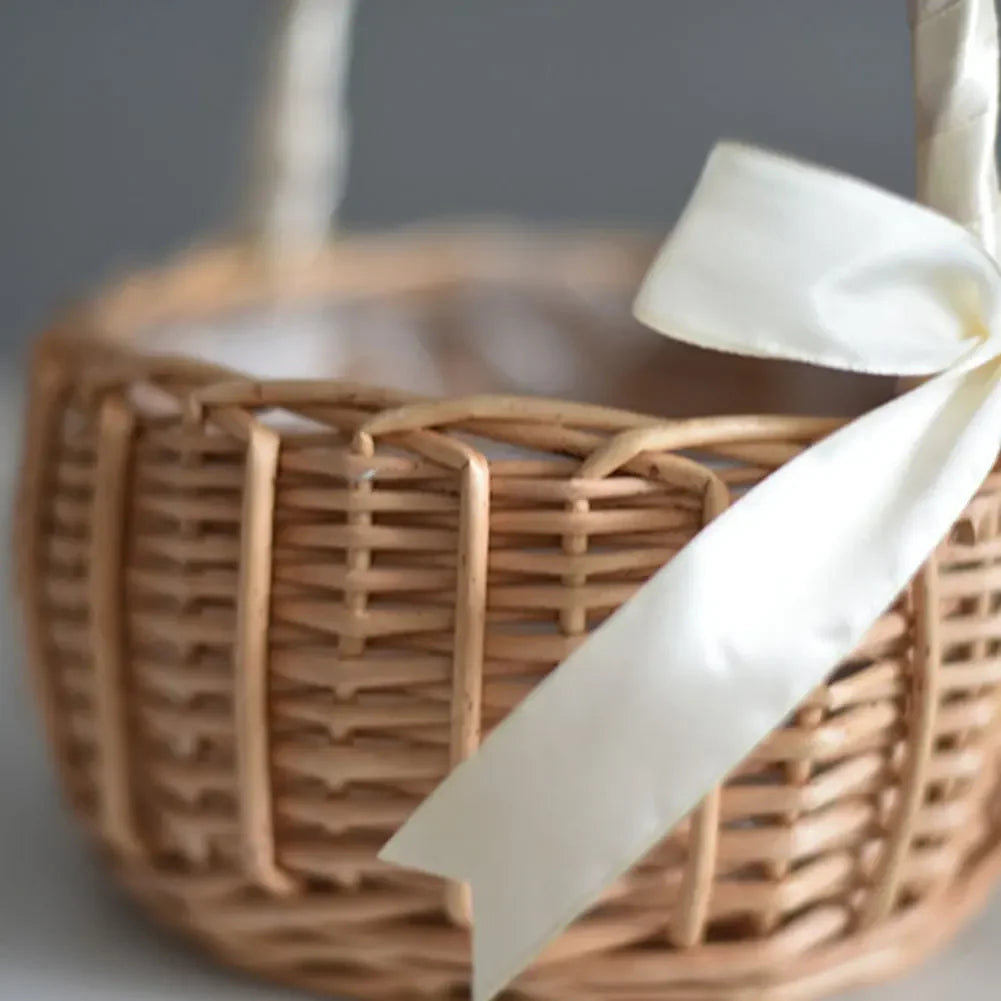 Panier déco pour fleurs séchées
