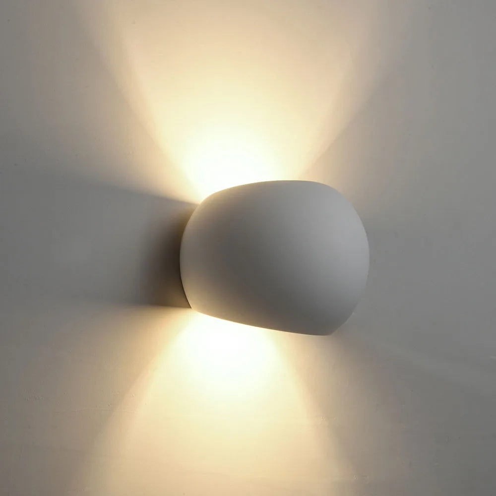Applique murale plâtre G9 LED salon