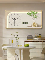 Petite horloge murale rectangulaire design moderne salon
