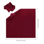 Couverture de canapé en velours de couleur rouge bordeaux de grande taille, idéale pour l'ameublement du salon.