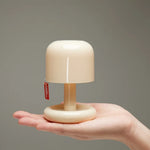 Veilleuse LED champignon avec abat-jour blanc