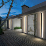 Détail de l'applique murale LED moderne pour façade et jardin