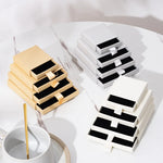 Boîte de rangement en carton blanc pour bijoux avec tiroir coulissant