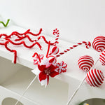 Ornement Noël artisanal en laine bouclée