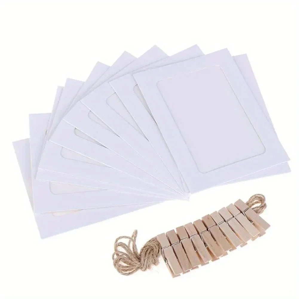 Cadre photo carton noir pour décoration murale