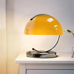 Lampe de chevet orange en verre design nordique