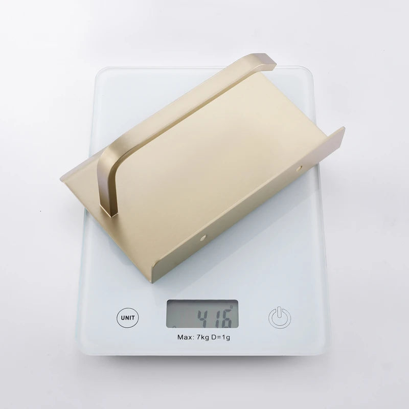 Porte-papier hygiénique gris avec étagère anti-dérapante