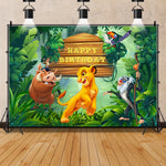 Décor personnalisé Roi Lion pour goûter d'anniversaire