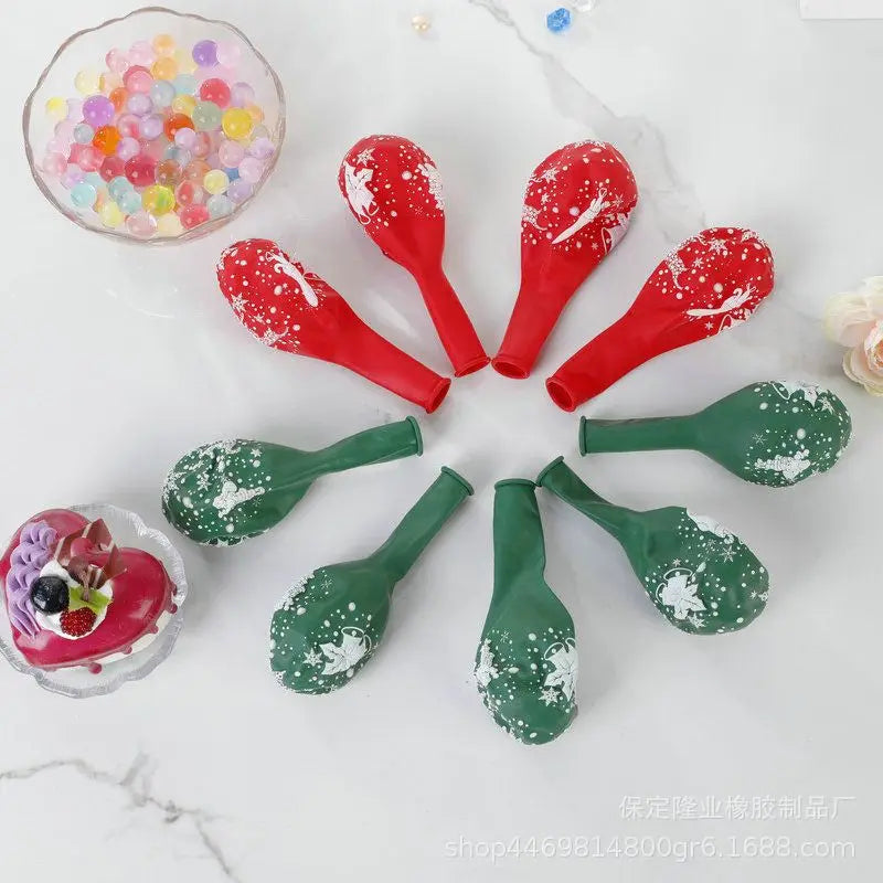 Ballons en latex 10 pouces pour décoration intérieure de Noël