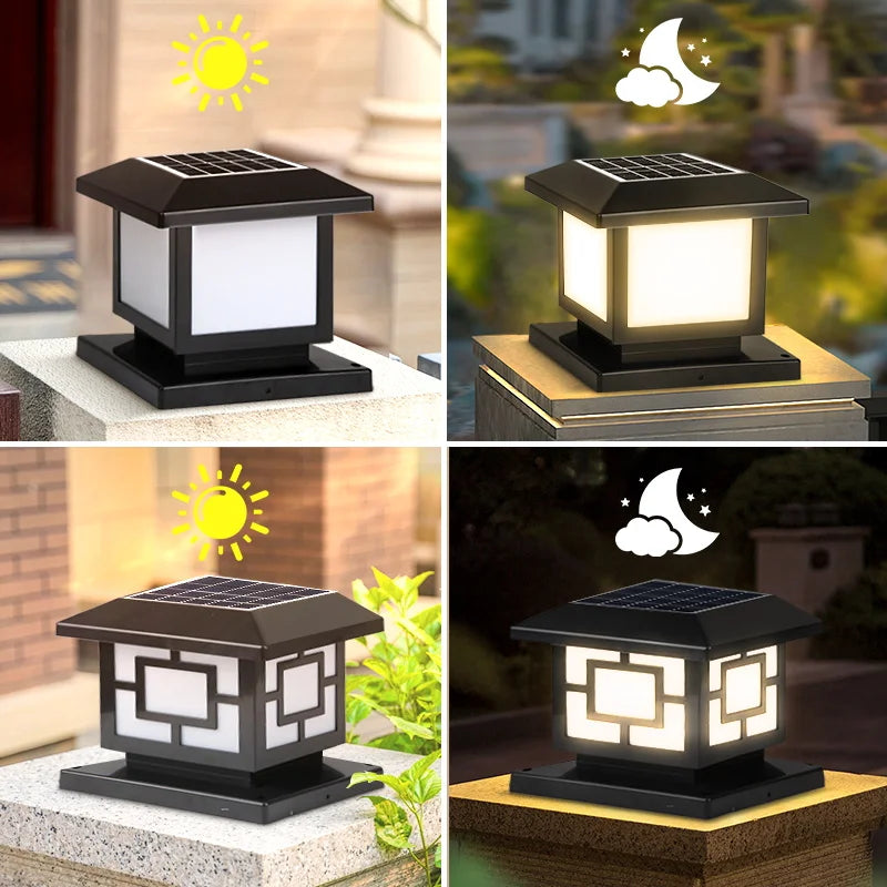 Lampe solaire jardin avec télécommande