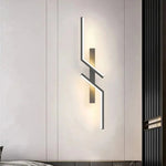 Applique murale aluminium design minimaliste chambre éclairage chaud