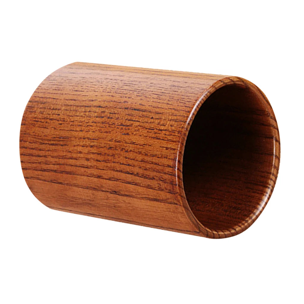 Pot à ustensiles en bois utilisé comme caddie de table à manger
