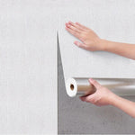Papier peint autocollant 3D lin bleu en rouleau