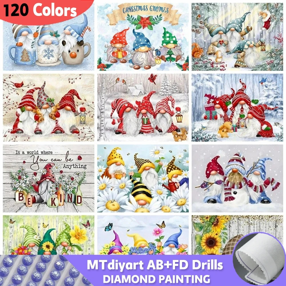 Kit peinture diamant Père Noël 120 couleurs pour décoration Noël