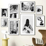 Cadre photo noir et blanc A4 décoration murale
