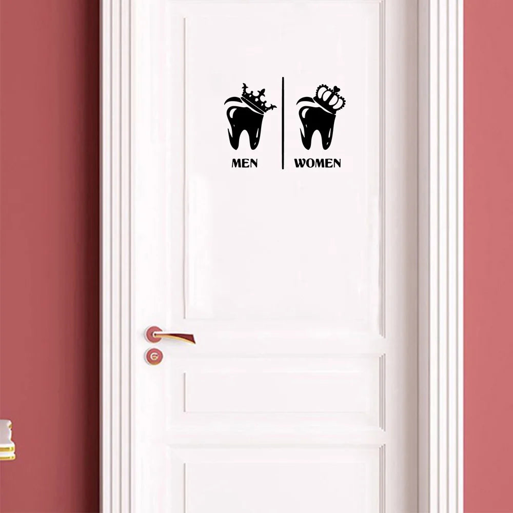 Sticker mural avion pour porte de toilette