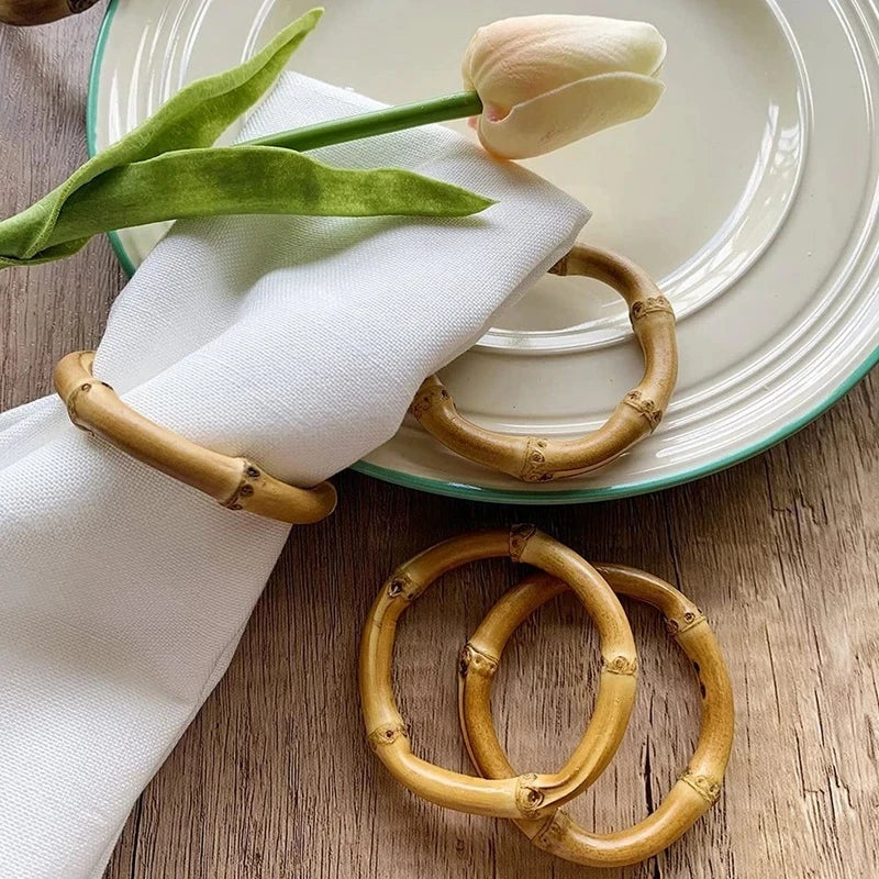 Accessoire de table rustique en bambou