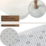 Paillasson design violet illusion optique pour salle de bain