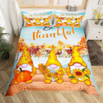 Housse de couette automne feuille d'érable orange