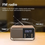 Radio-réveil en bois avec connexion Bluetooth 5.1