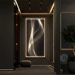Applique murale LED blanche dans une cuisine moderne avec éclairage doux