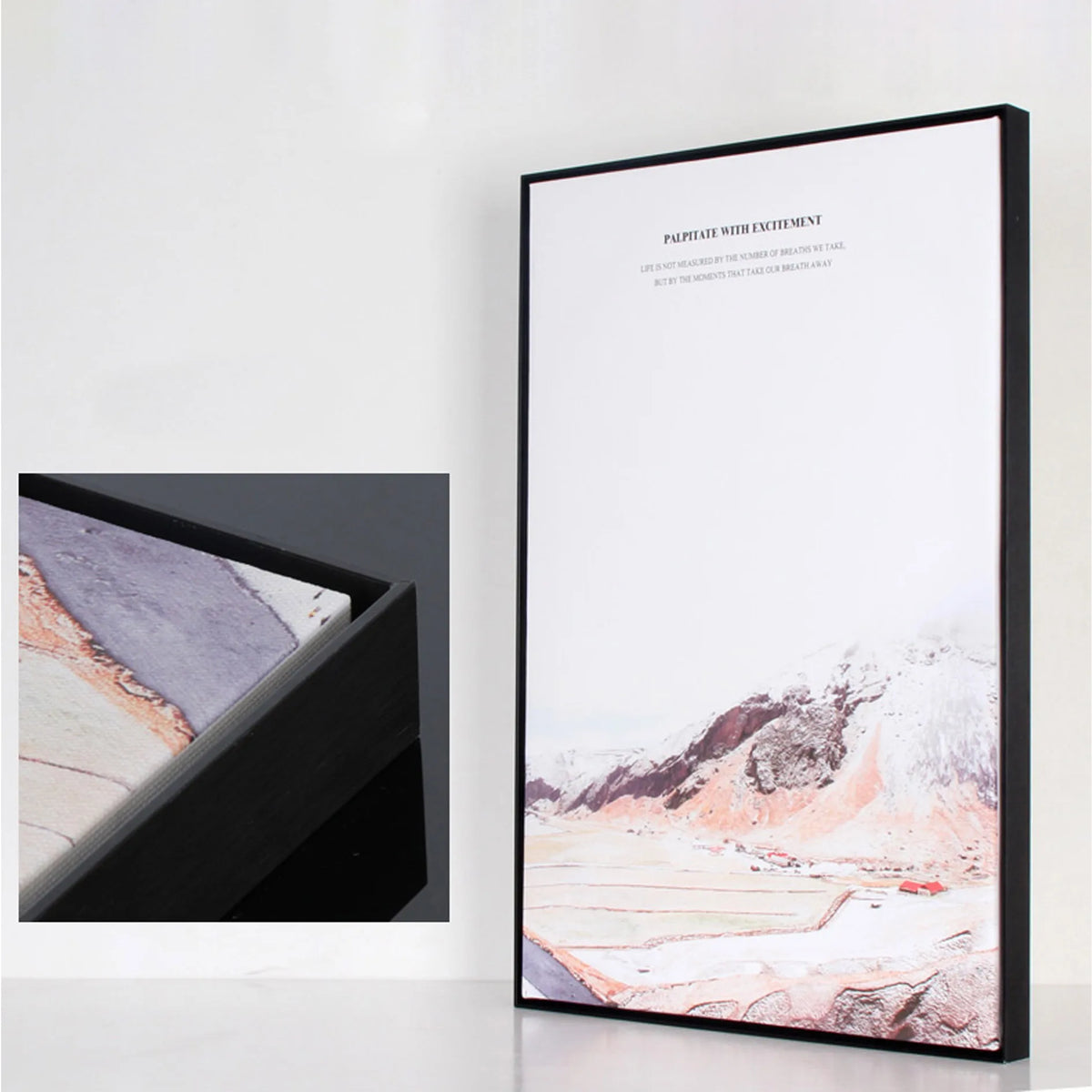 Cadre flottant grand format pour œuvre d'art